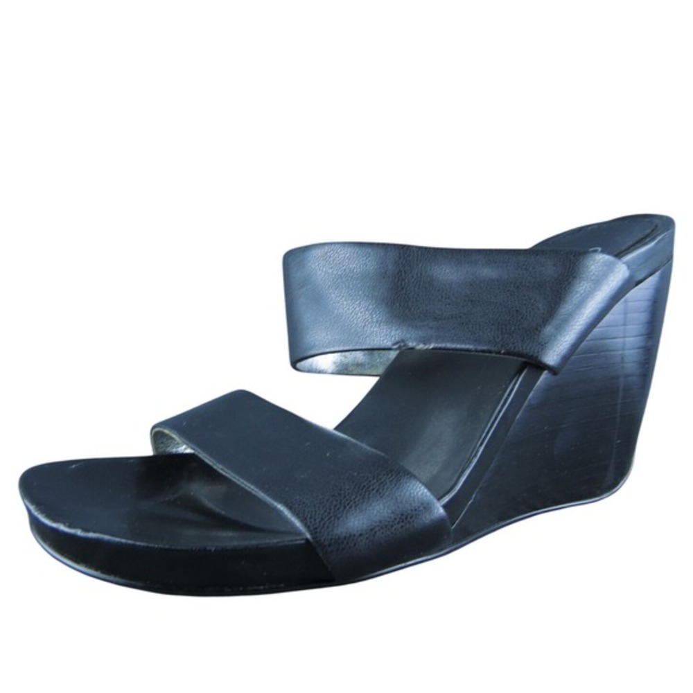 Calvin Klein Frolic Women Slide Sandal Shoes Black Synthetic Size 6 Medium